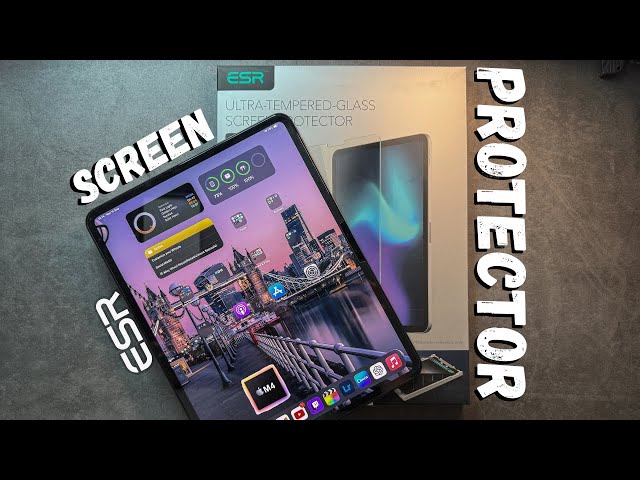 iPad Pro M4 ESR Ultra Tempered Glass Screen Protector Install and Review