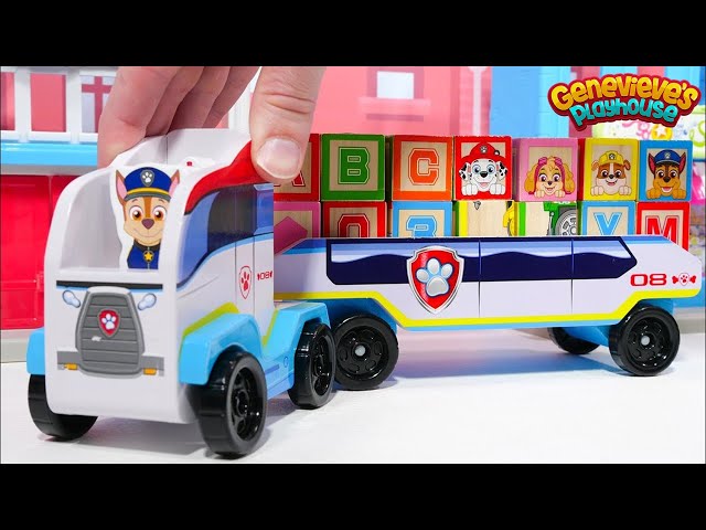 Best ABC Learning Toy Video for Toddlers! Paw Patrol Letter Blocks for Kids!