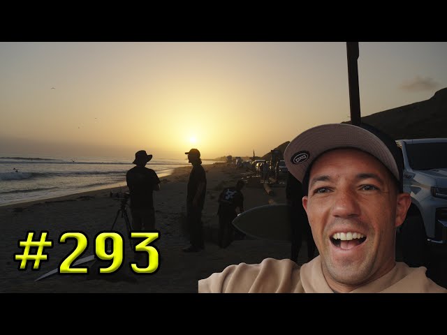 SURFING SMALL SAN ONOFRE ON A SHORTBOARD INTO THE SUNSET - VLOG DAY 293
