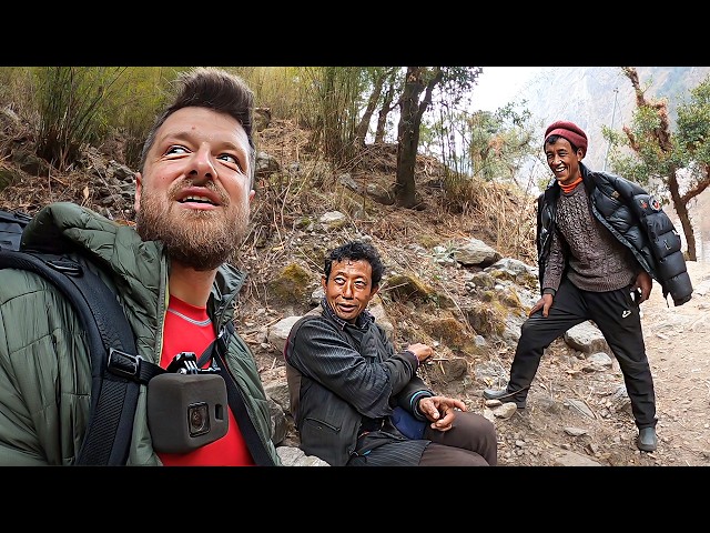 10 Hours Hiking Up Ancient Nepal Trail