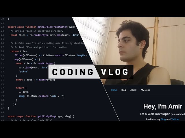 Making My Personal Website & Blog | Coding Vlog