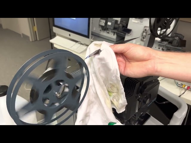 16mm Movie Film Comparison Cleaned vs Dirty Transfer To Digital