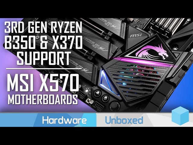 3rd Gen Ryzen support on B350 & X370 boards, MSI’s X570 Lineup & More