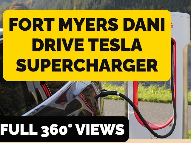 Full 360° views Fort Myers Dani Drive Tesla Supercharger