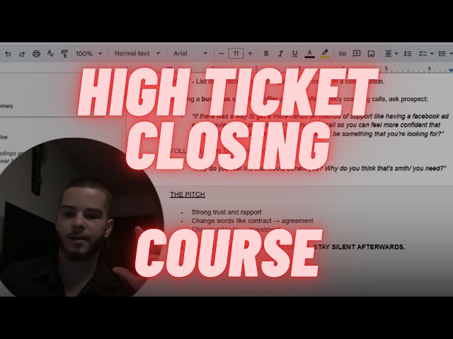 The Science of Sales & High Ticket Closing