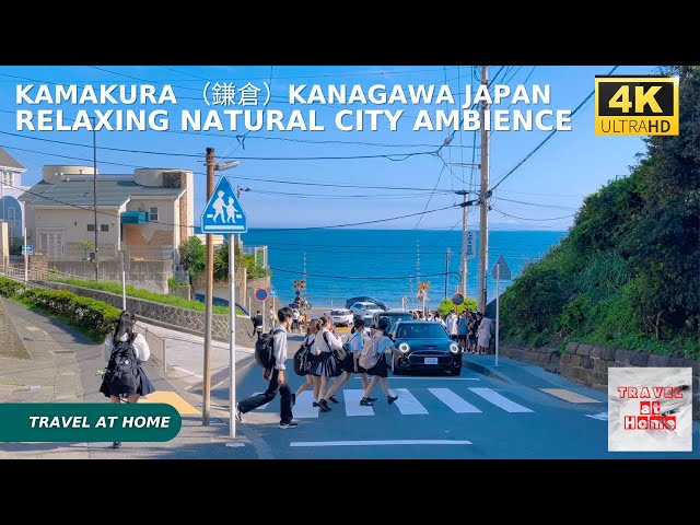 4k hdr japan travel | Walk in Kamakura （鎌倉）Kanagawa Japan |  Relaxing Natural City ambience