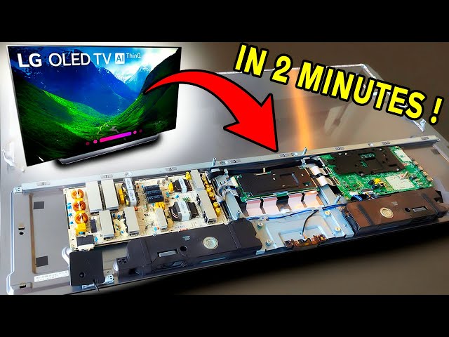 How to Open LG OLED TV For Board Replacement or Power Supply Replacement Repair or Fix