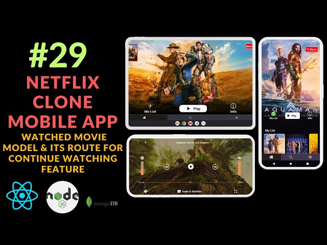 #29 Watched Movie Model & its Route for Continue Watching Feature | Netflix Clone App