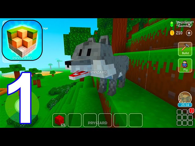 Block Craft 3D - Gameplay Walkthrough Part 1 Building My Farm (iOS, Android Gameplay)