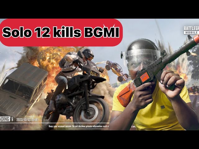 Solo 12 kills BGMI || livik pro gameplay || bgmi live | new RP bgmi || ne update