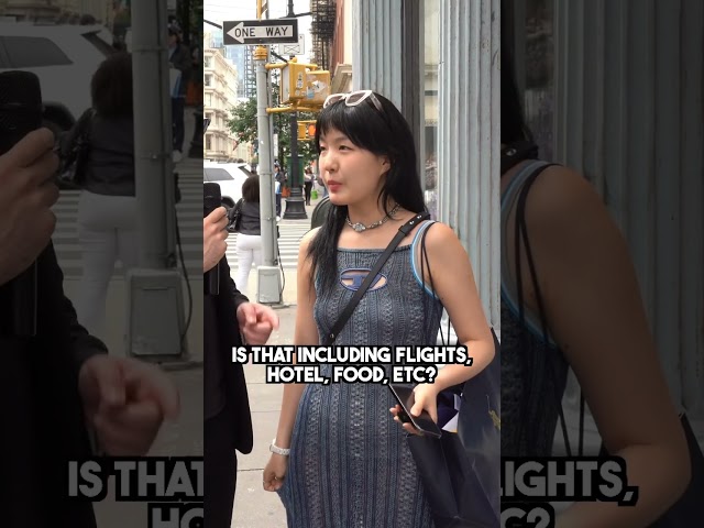 Korean tourist spends $4,615 in NYC #streetinterview