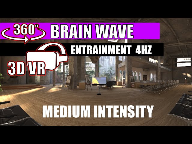 360 3D VR - 4HZ Brain Wave Entrainment Video - Uplifting Song 2 - Medium