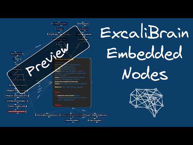 A dynamic mind-mapping experience with Obsidian with ExcaliBrain