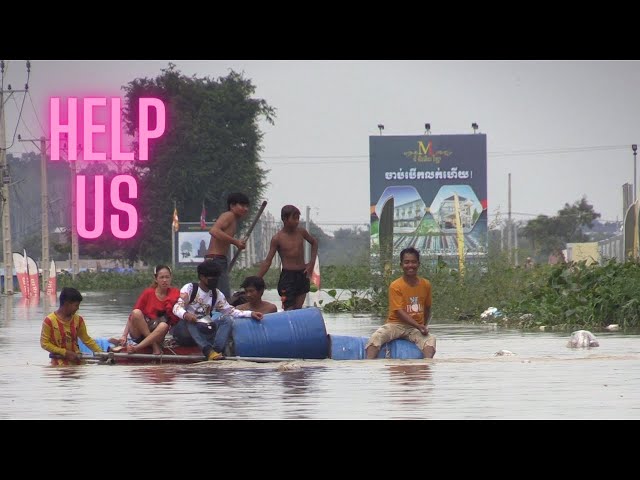 Heavy Annual Floods Destroys Cambodian's People Lives and Incomes , Keeps the People Poor #travel