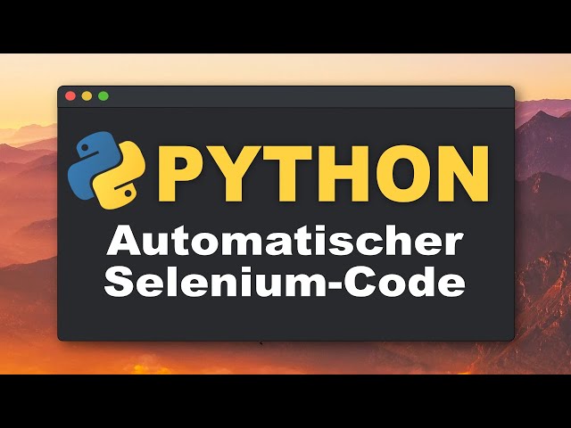 Eine Browser-Erweiterung, die Python Code von selbst schreibt! ✨ | Automatisierung Tutorial Deutsch