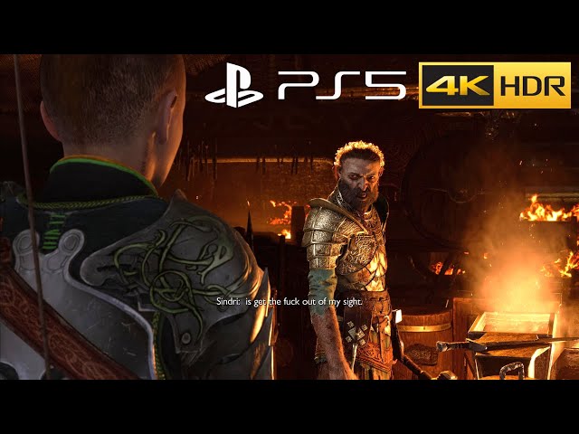 Sindri Insults And Blames Kratos & Atreus For Brok's Death - God of War Ragnarok PS5 4K 60FPS HDR