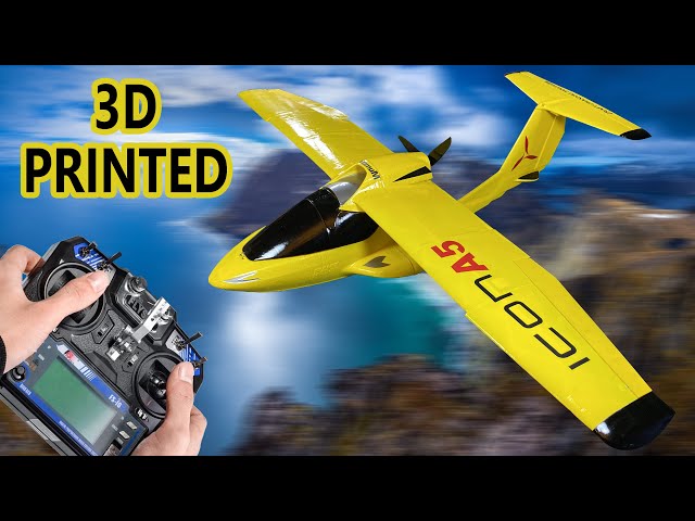 How To Make Rc Airplane Printed With 3D Printer - DIY RC Airplane 3D Printed - Icon A5