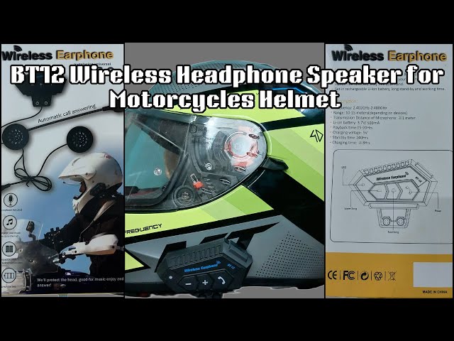 Helmet Bluetooth | BT12 | Wireless Earphone Calling and Music with Mic | Unboxing & Installation