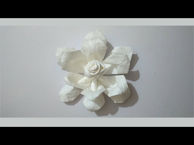 How to make flower form tissue paper