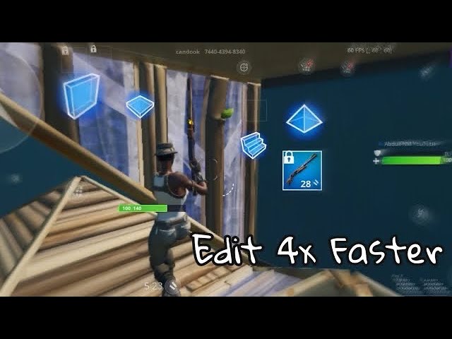 How To Edit Faster On Fortnite Mobile - IOS & Android Tutorial DOUBLE Your Editing Speed-Tips/Tricks