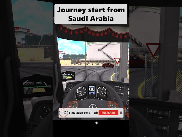 You won't believe where this Mercedes Actros is headed from Saudi Arabia! #ets2 #shorts