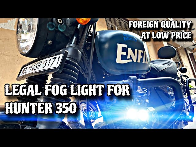 Best Fog Light for Hunter 350 | Auxiliary Light Installation | Fog Lamps for RE Hunter 350