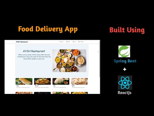 Food Delivery app using Spring boot and React js | Razorpay | #springboot #reactjs #razorpay