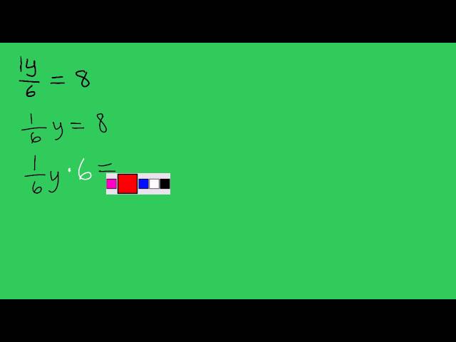 (Algebra) 16 - Solving Equations Using Multiplication Property