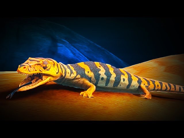Deadly GIANT LIZARD! - Feed and Grow Fish Gameplay