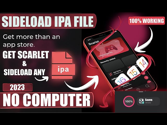 Scarlet Tutorial : How to Install IPA Files Without Computer