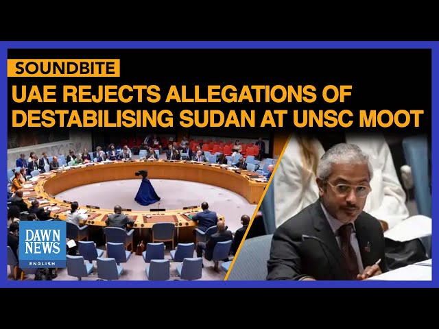 Full Speech: UAE Rejects Sudan Envoy Allegations | UNSC | Dawn News English