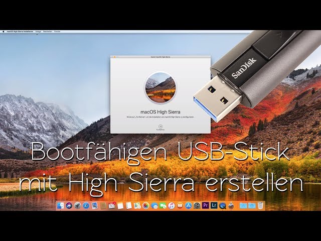 Bootfähigen USB-Stick mit High Sierra erstellen