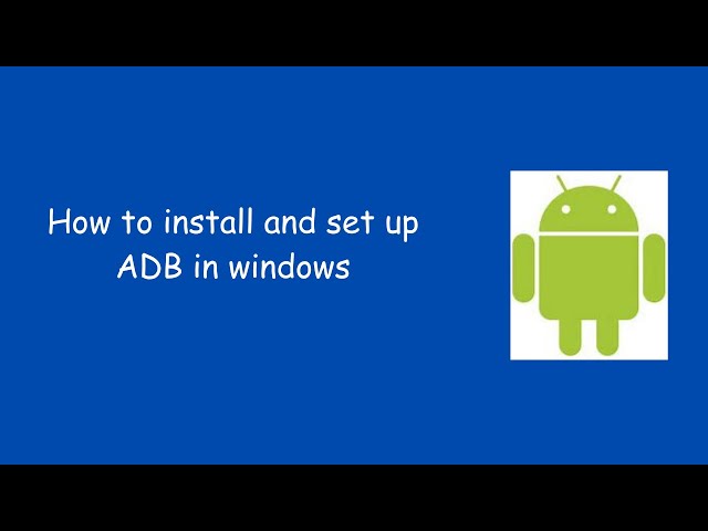 How to install and set up ADB in windows. #adb #android