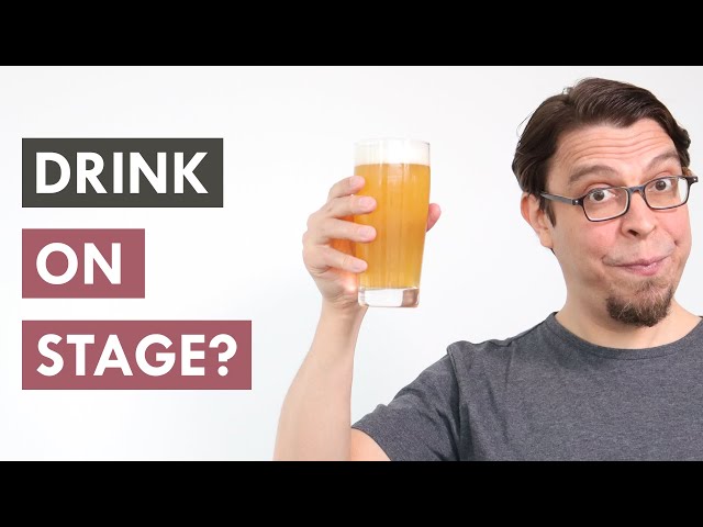 Should you bring a drink to the stand-up comedy stage? #shorts