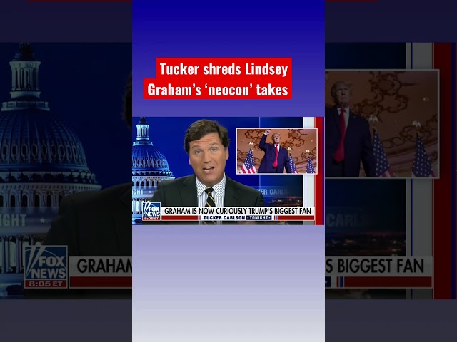 Tucker Carlson torpedoes ‘neocon’ Lindsey Graham #shorts