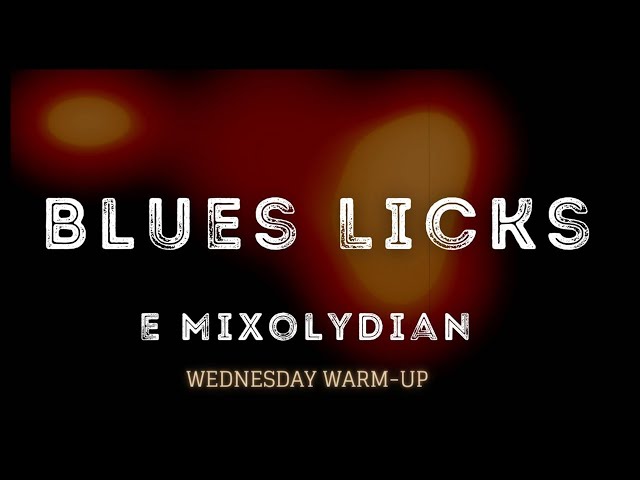 E Mixolydian Blues Guitar Licks // Wednesday Warm-up 🔥
