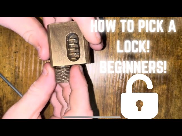 How to pick a lock! Beginner Friendly!