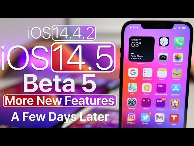 iOS 14.4.2 and iOS 14.5 Beta 5 - More New Features, Issues and a Few Days Later