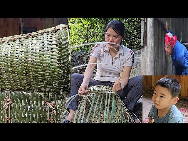 Mother-in-law Returns to Abandoned House. Bamboo Basket Knitting Technique| My Family Daily Life.