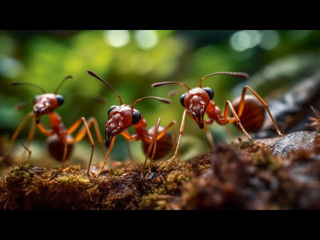 Unveiling the Astonishing Teamwork of Red Ants!