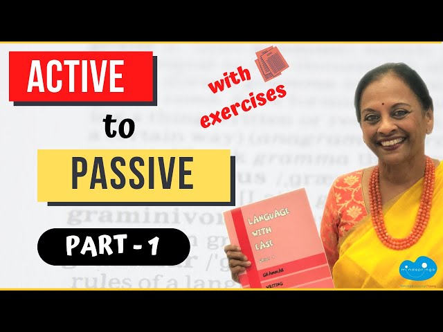 Active to Passive Part 1/transitive and intransitive verbs/ past participles/Language with Ease