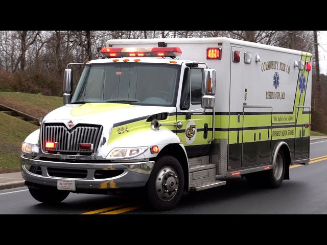 Community Fire Company of Rising Sun Ambulance 894 Responding