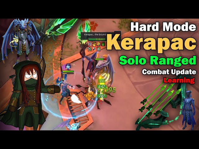 Hard Mode Kerapac - Ranged Solo | Combat Update | Runescape (4:07) (Learning)