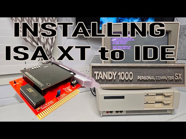 XTIDE SD Card Adapter Install in my Tandy 1000SX