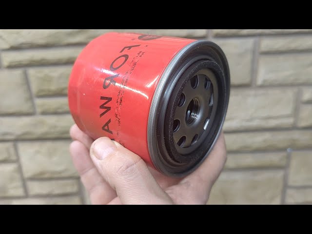 Few people know the secret of the old oil filter.A brilliant idea
