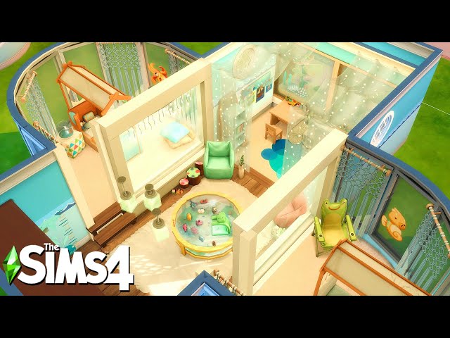 Aquarium Underwater Toddler Bedroom: The Sims 4 Room Building #Shorts #Shorts30