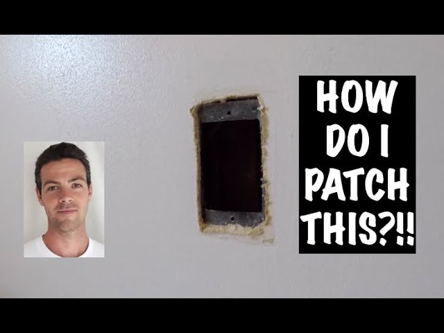 SIMPLE DRYWALL PATCH WITH NO SCREWS/WOOD