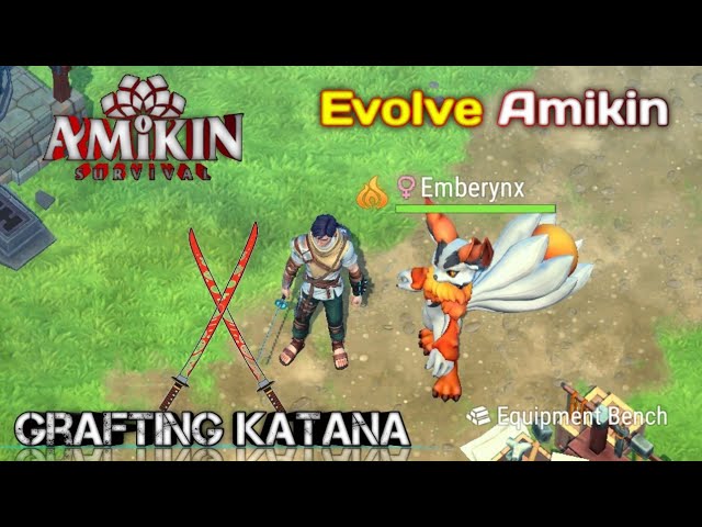 Amikin Survival game play || New katana  and evolve Amikin || new update 3.0