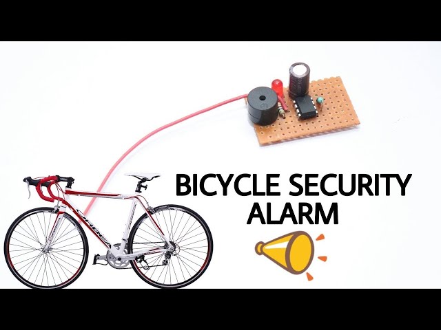 Protect your bicycle with simple security circuit made in home very small and easy very chiper