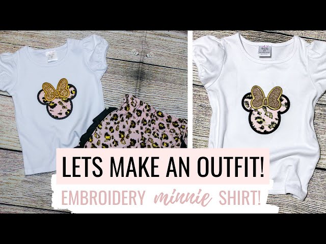EMBROIDERY Minnie Mouse Shirt | Beginner Friendly